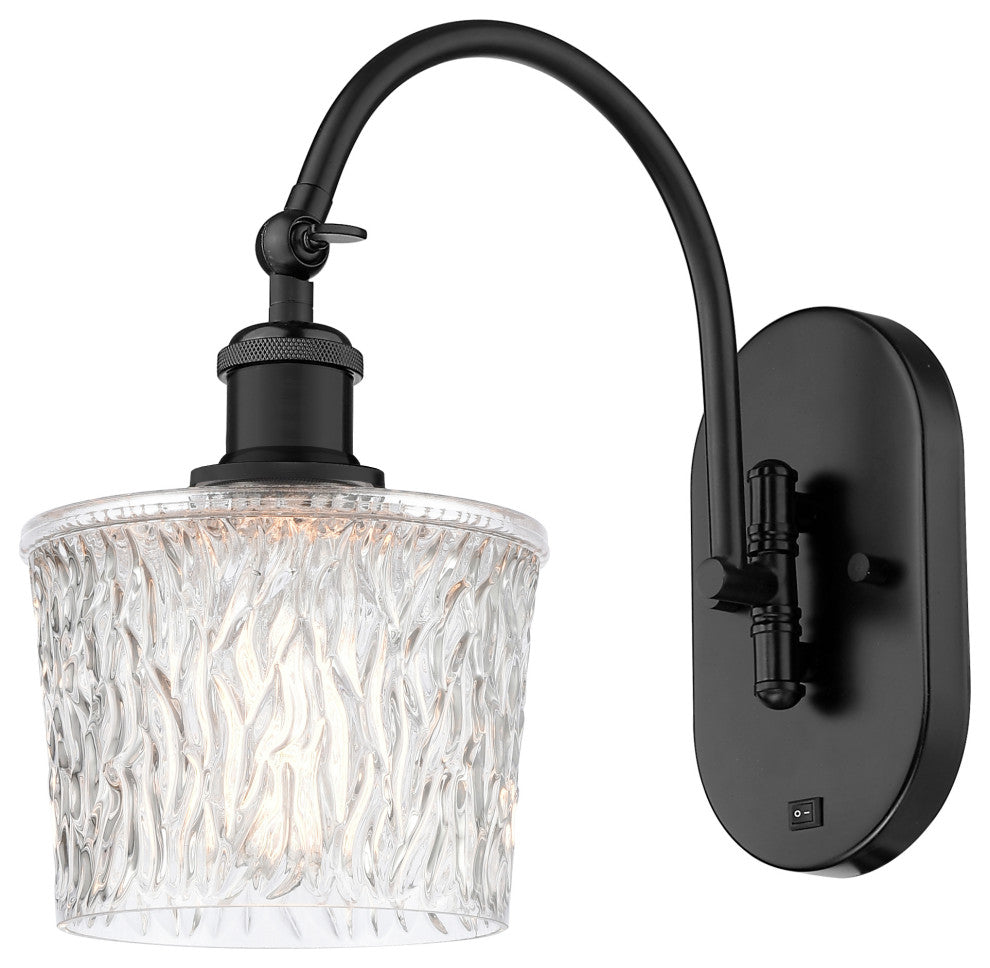 Innovations 518-1W-BK-G402 1-Light Sconce, Matte Black