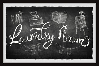"Laundry Room" Framed Painting Print, 45x30