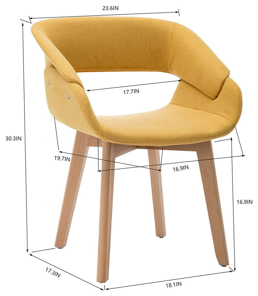 Modern Dining Room Chair Set of 2 for Kitchen