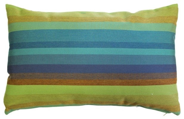 Pillow Decor - Sunbrella Astoria Lagoon 12 x 20 Outdoor Pillow