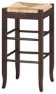 29" square rush barstool [cappuccino]