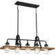 Quoizel GUI540GK Five Light Island Chandelier, Grey Ash Finish