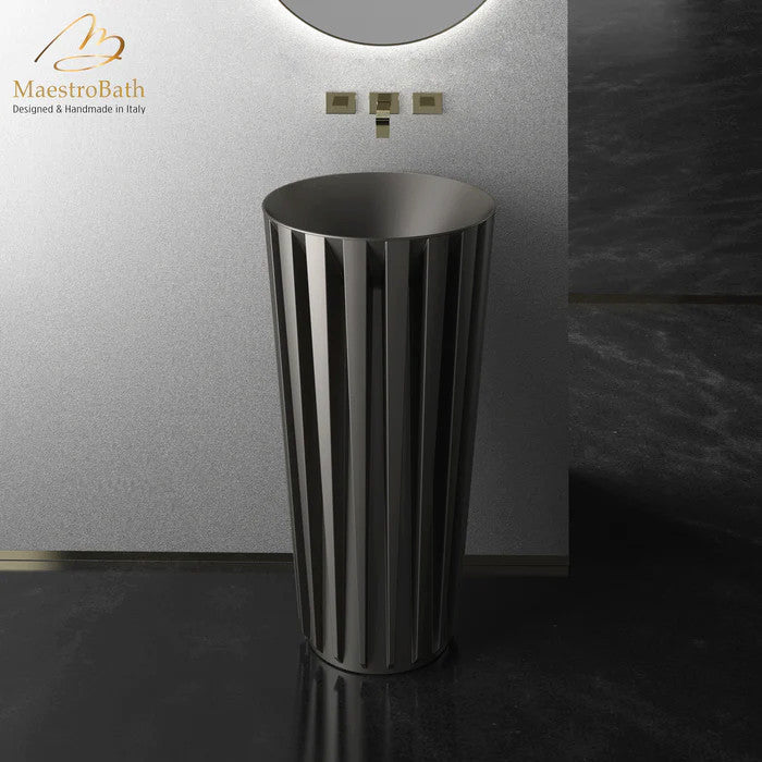Viola Modern Pedestal Sink