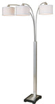 Uttermost 28641-1 Bradenton Nickel 3 Light Floor Lamp