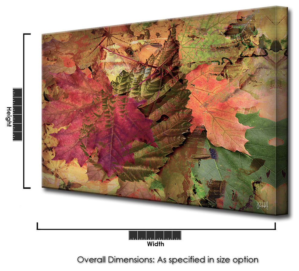 Fall Ink XXV, Canvas Wall Art, 12 in Highx16"