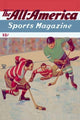 Two Players Converge on Puck- Gallery Wrapped Canvas Art 28" x 42"