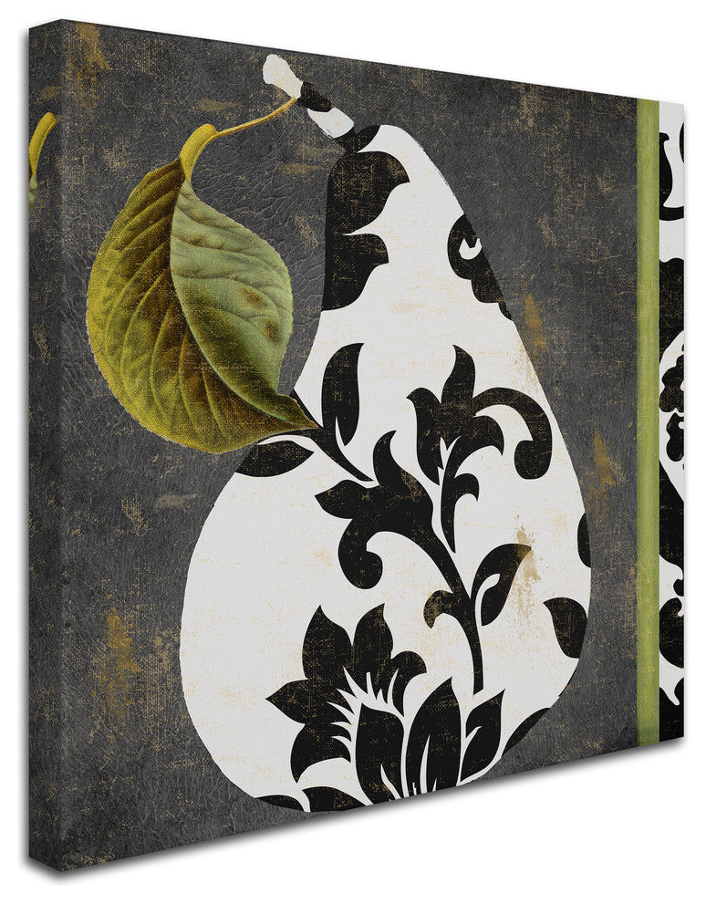 Color Bakery 'Decorative Pear I' Canvas Art, 18"x18"