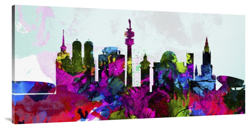 "Munich City Skyline" Fine Art Print