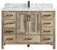 Malibu Mango 48 Single Sink Bath Vanity in Natural 2" Carrara Marble