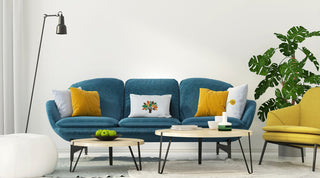 Printed Quilt Tree Accent Pillow, Forest Green, 14"x20"