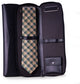 Black Leather Travel Tie Case, Removable Storage Compartment