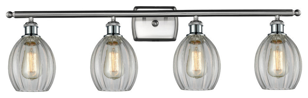 Eaton 4-Light Bath Fixture, Brushed Satin Nickel
