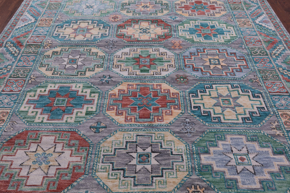 8' 3" X 9' 11" Fine Turkmen Ersari Hand Knotted Rug - Q15644