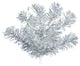 Vickerman Silver Wreath, Dura-Lit LED 50 Warm White 180 Tips, 24"