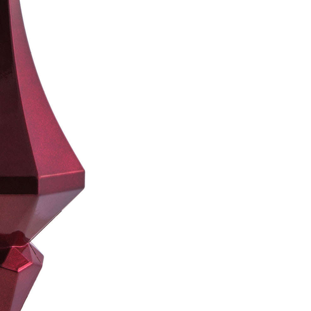 Vickerman Mc191019D 8" Wine Candy Finish Diamond Finial Ornament, Pack of 2