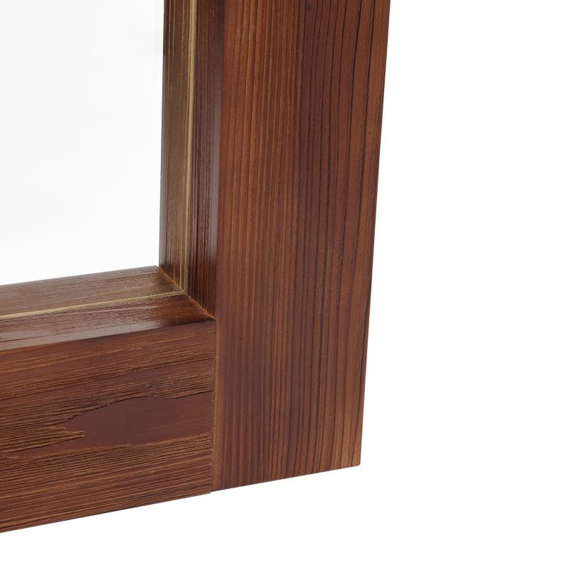 Graham 22x65 Full Length Mirror, Wall Mounted or Wall Leaning, Solid Wood Frame, Dark Brown