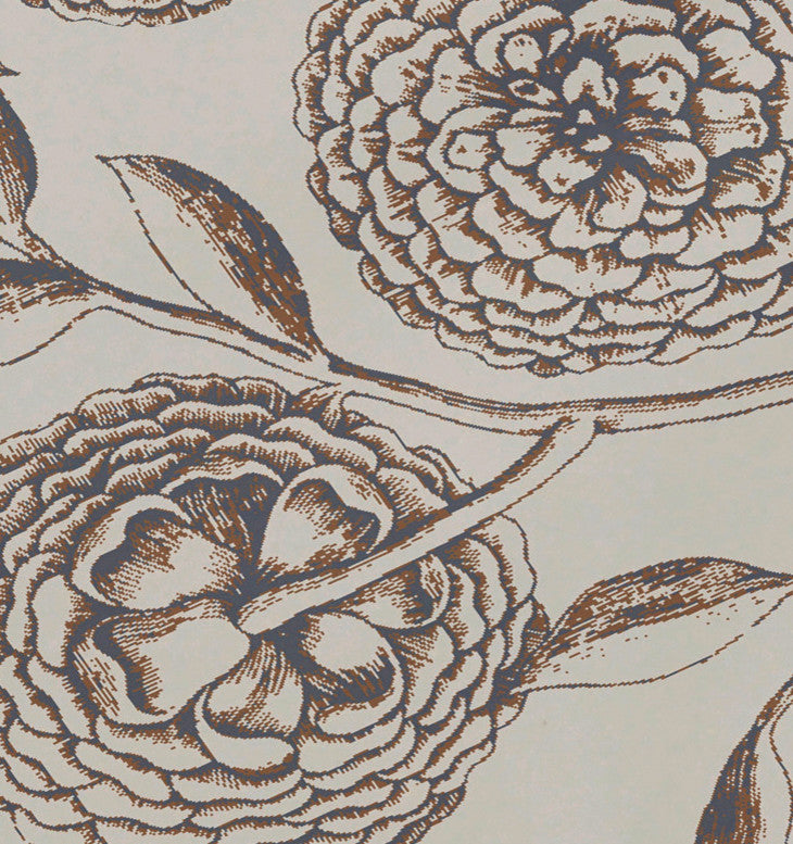 18"x14" Antique Flowers, Floral Print Placemat, Taupe, Set of 4