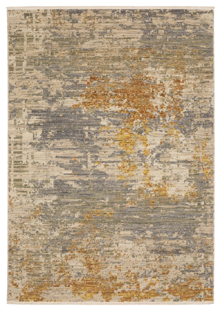 Oriental Weavers Soleri SOL03 Abstract Rug, Beige, 3'3"x5'