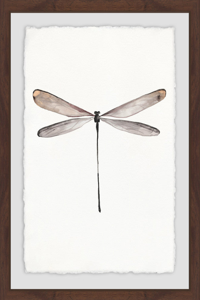 "Tall Dragonfly" Framed Painting Print, 12"x18"