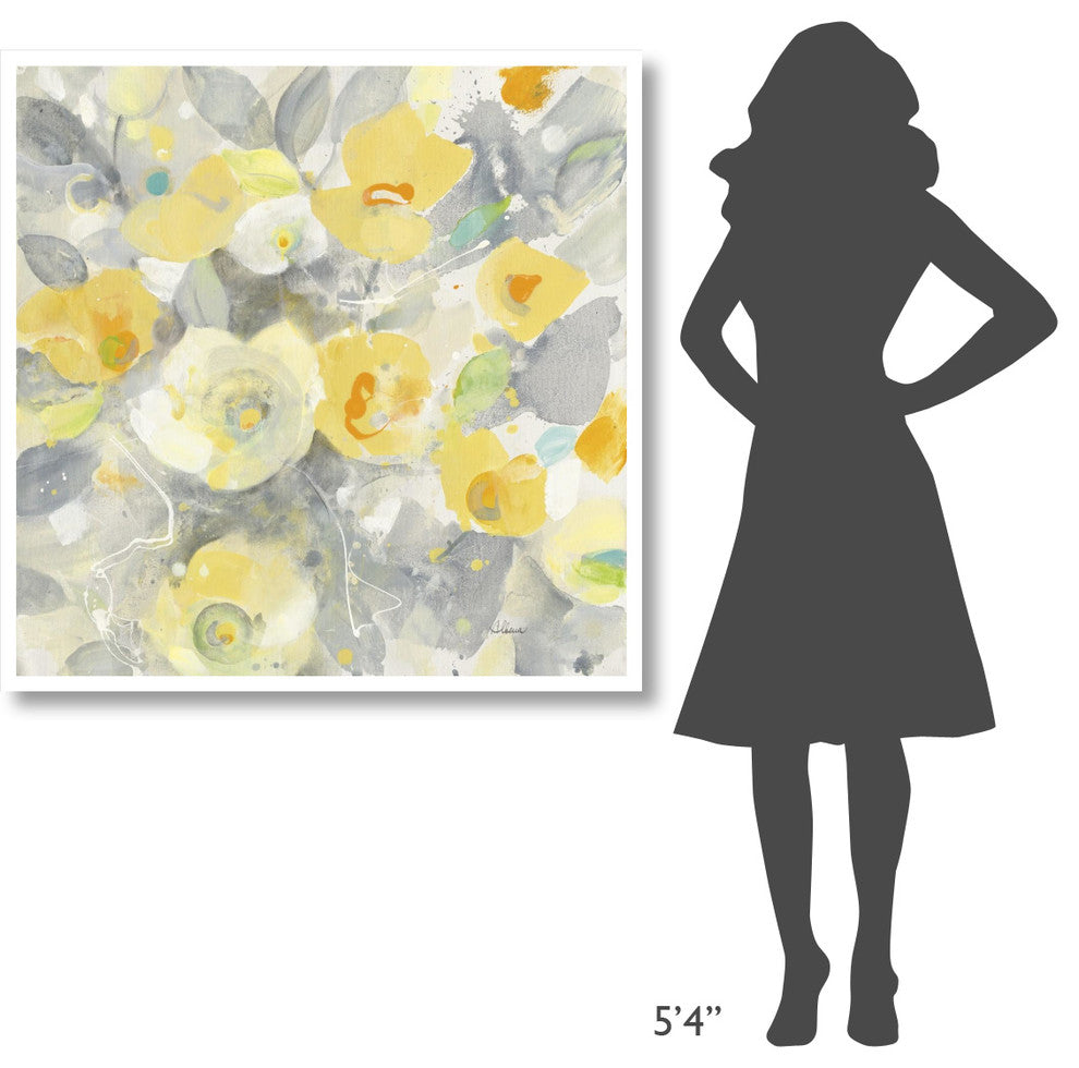 "Buttercups II" Digital Paper Print by Albena Hristova, 42"x42"