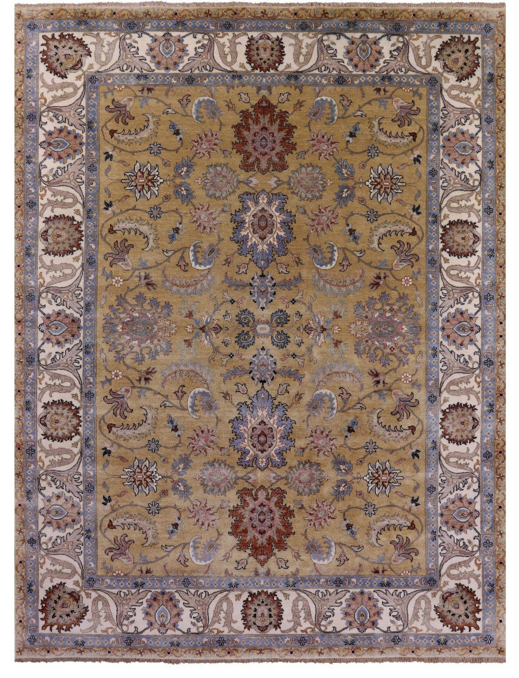 8' 10" X 11' 8" Persian Tabriz Handmade Wool Rug - Q16029