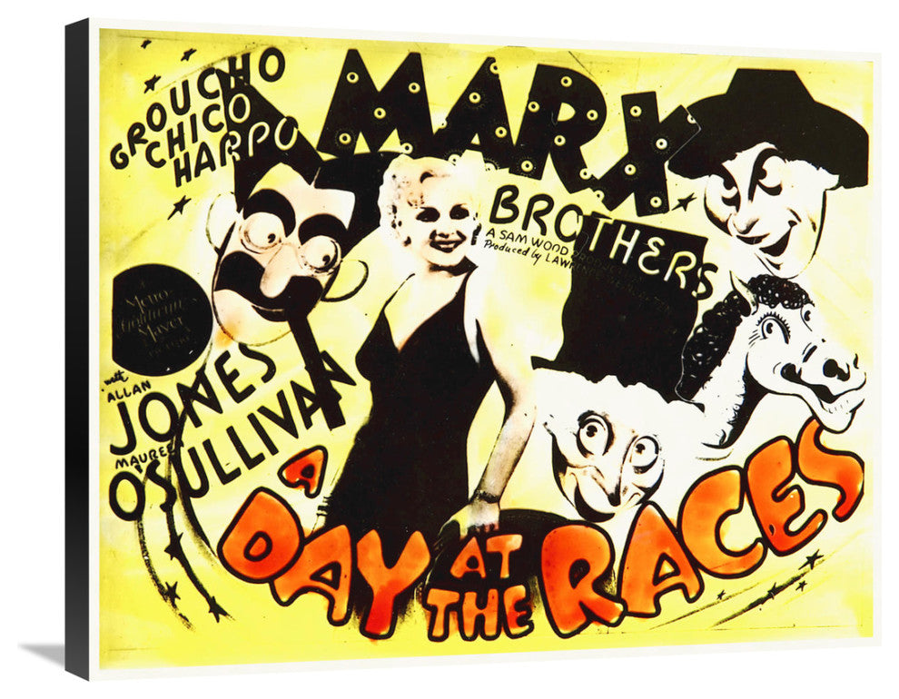 "Marx Brothers - A Day at the Races 10" Canvas Giclee, 30"x24"