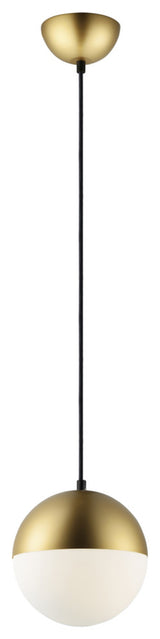 ET2 E20361-92 Half Moon 8"W LED Mini Pendant - Metallic Gold