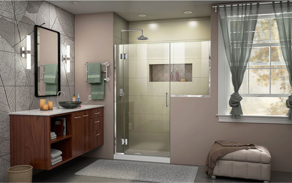 DreamLine Unidoor-X 65-65 1/2x72 Hinged Shower Door, Chrome, D1233634-01
