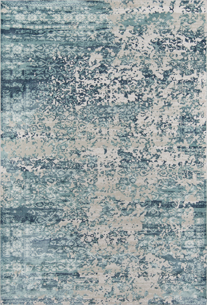 Momeni Genevieve Polyester Area Rug, Blue, 1'10" X 2'10"
