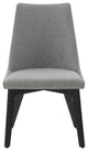 Safavieh Couture Sandralynn Linen Dining Chair Grey / Black