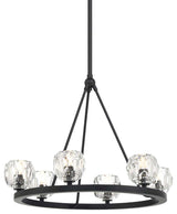 Crystorama Lighting Group ARA-10264 Aragon 6 Light 24"W LED - Matte Black
