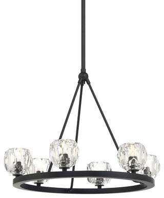 Crystorama Lighting Group ARA-10264 Aragon 6 Light 24"W LED - Matte Black