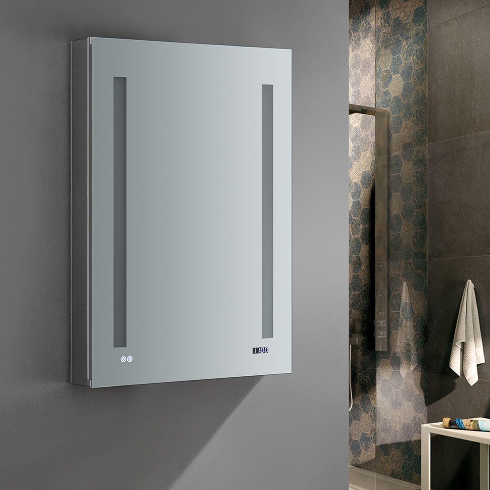 Fresca Tiempo Bathroom Medicine Cabinet, Right Swing, 24"x36"