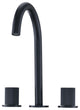 Two Handles Widespread 8" Bathroom Faucet, Matte Black