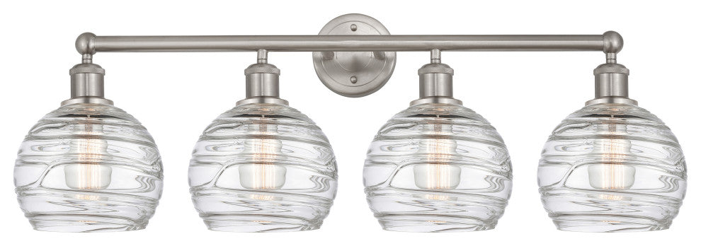 Athens Deco Swirl 4 35" Bath Vanity-Light Satin Nickel