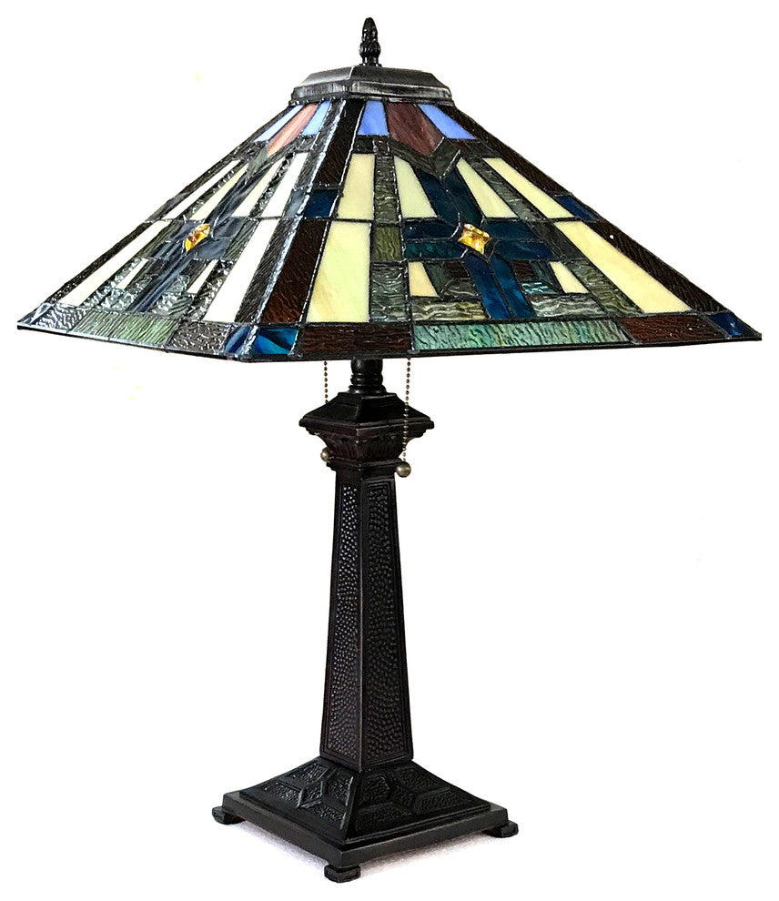 Taite 2-Light Mission Table Lamp 16"