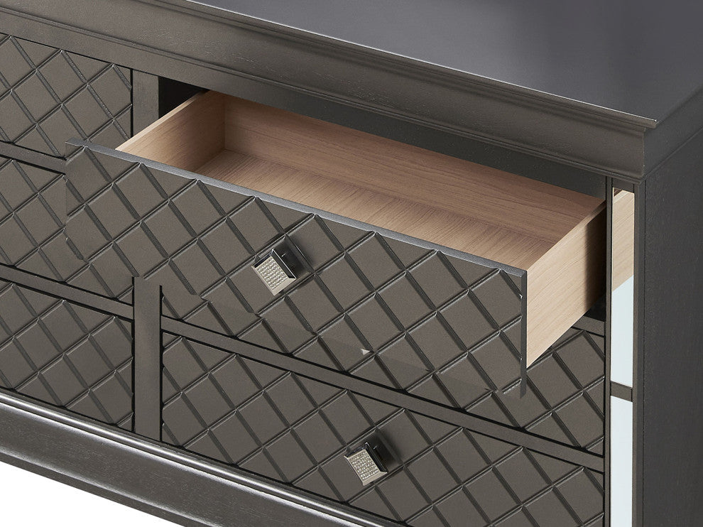 Verona 6-Drawer Dresser, Charcoal