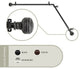 Ornament Corner Window Curtain Rod, Black, 66"-120"