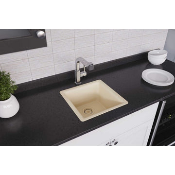 Elkay Luxe 15 3/4" One Bowl Drop In/Undermount Bar/Prep Kitchen Sink, ELX1616PA0