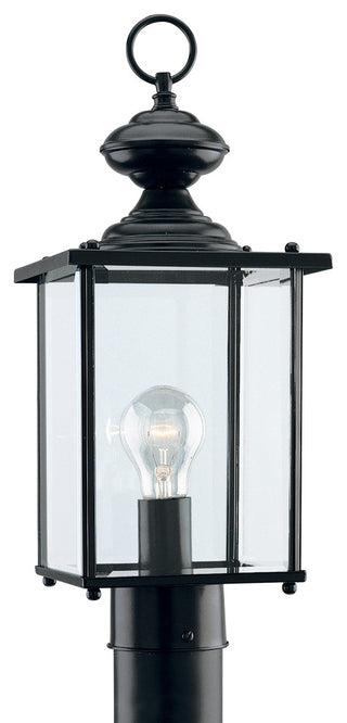 Generation Lighting Lighting 1-Light Outdoor Post Lantern, Black