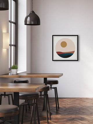 "Moon Hills" Framed Painting Print, 18x18