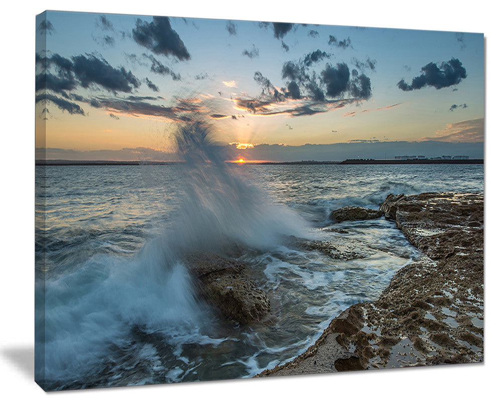 "Sunset at Sydney Seashore" Canvas Print