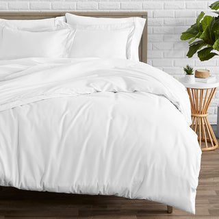 Bare Home Microfiber Duvet Insert & Duvet Cover Set, White, Twin/Twin Xl