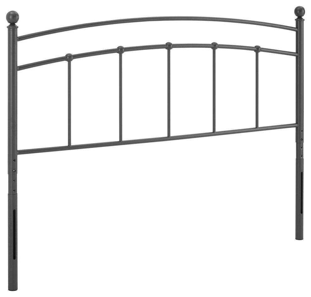 Abigail Twin Metal Headboard-Gray