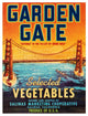 "Garden Gate Selected Vegetables" Digital Paper Print by Retrolabel, 29"x38"
