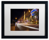 'Las Vegas Blvd.' Matted Framed Canvas Art by David Ayash