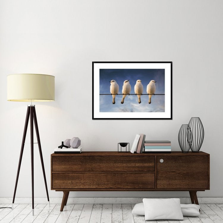 "White Monjita" Framed Digital Print by Chechi Peinado, 44x32"