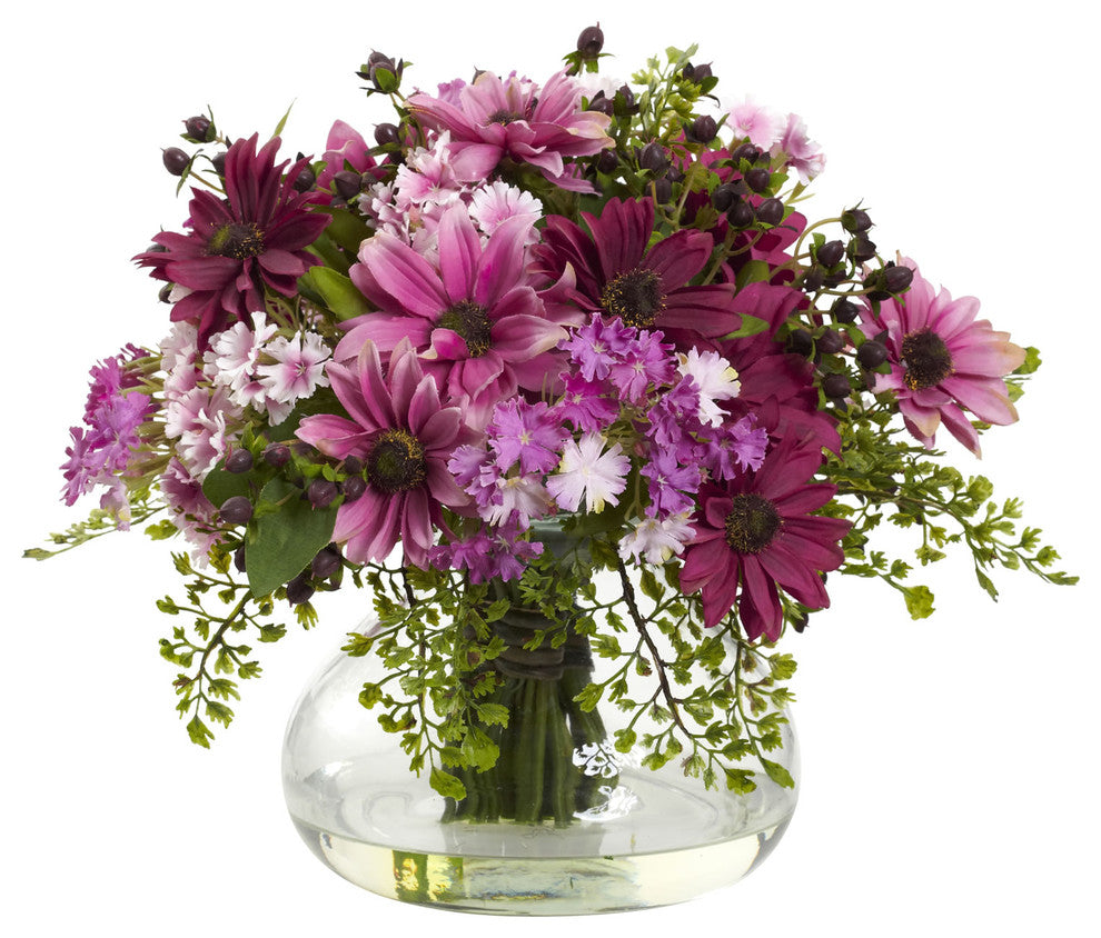 Large Mixed Daisy Floral Arrangement, Pink