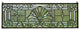 36" x 12" Stunning Handcrafted All Clear Stained Glass Beveled Window panel