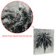 Palm Tree Diptych Wall Art Reverse Print Tempered Glass Wall Art and Silver Leaf